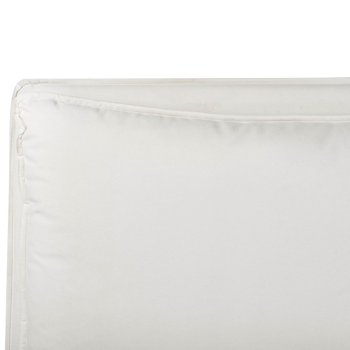 WASSERBETT 160/200 cm Cremeweiß Bajonna - Schwarz/Weiß, Textil (160/200cm) - Beliani