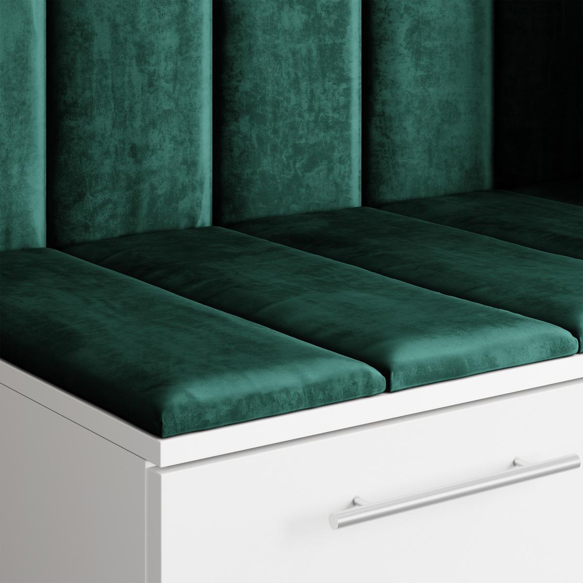 GARDEROBENSCHRANK REMA 180/240/60 cm Modern Garderobe-Set Kaschmir - Kaschmir/Grün, Holzwerkstoff (180/240/60cm) - MASSENO