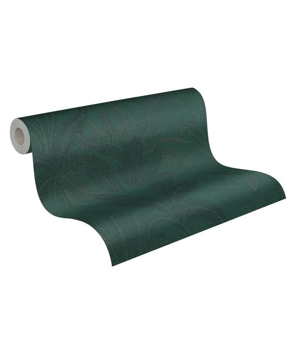 VLIESTAPETE Grün 53/1005 cm - Grün, Textil (53/1cm) - KUNSTLOFT