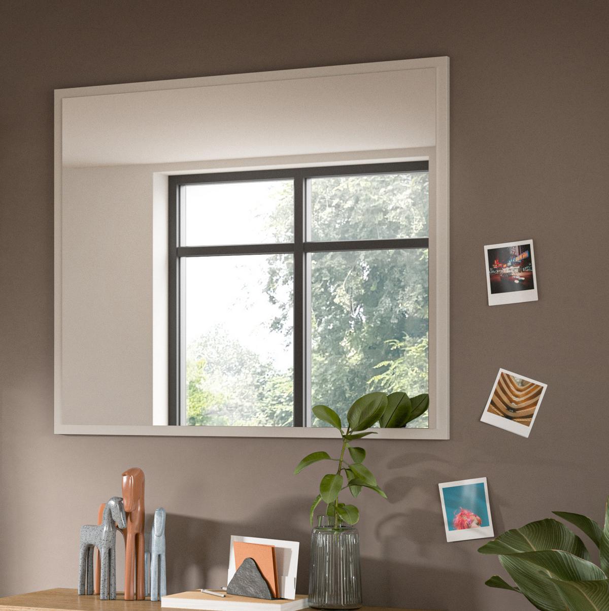 GARDEROBENSPIEGEL Kaschmir Sand, Flur Wandspiegel 80 x 70 cm - Kaschmir, Glas/Holzwerkstoff (80/70/2cm) - Inn.Furn