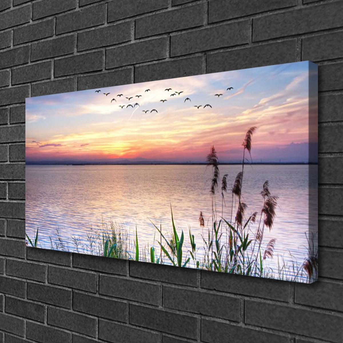 LEINWANDBILD 100x50 cm Pastellhimmel - Multicolor, Textil (100/4cm) - TULUP