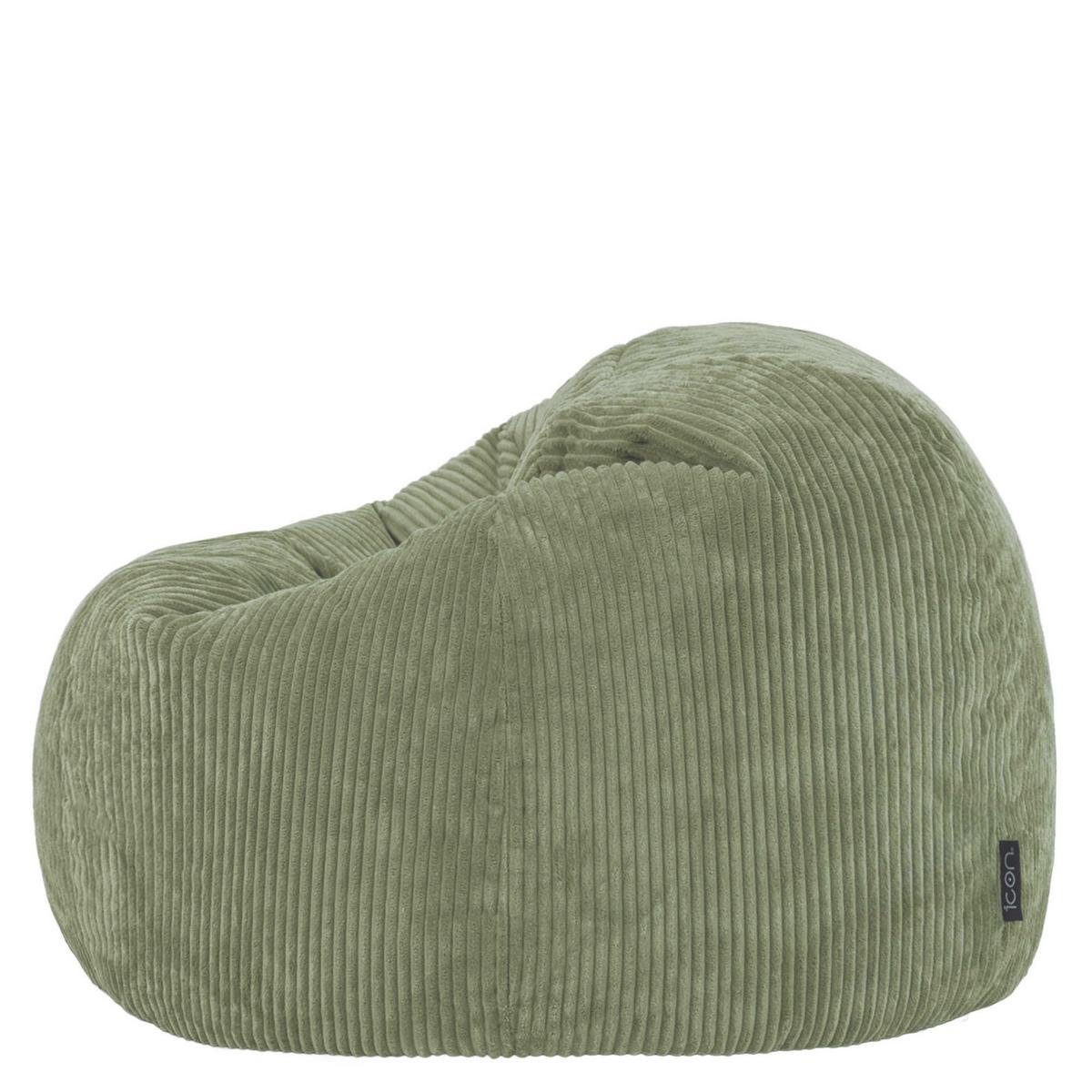 SITZSACK Klassisch Kingston, Cord - Salbeigrün, Textil (85/50/85cm) - icon