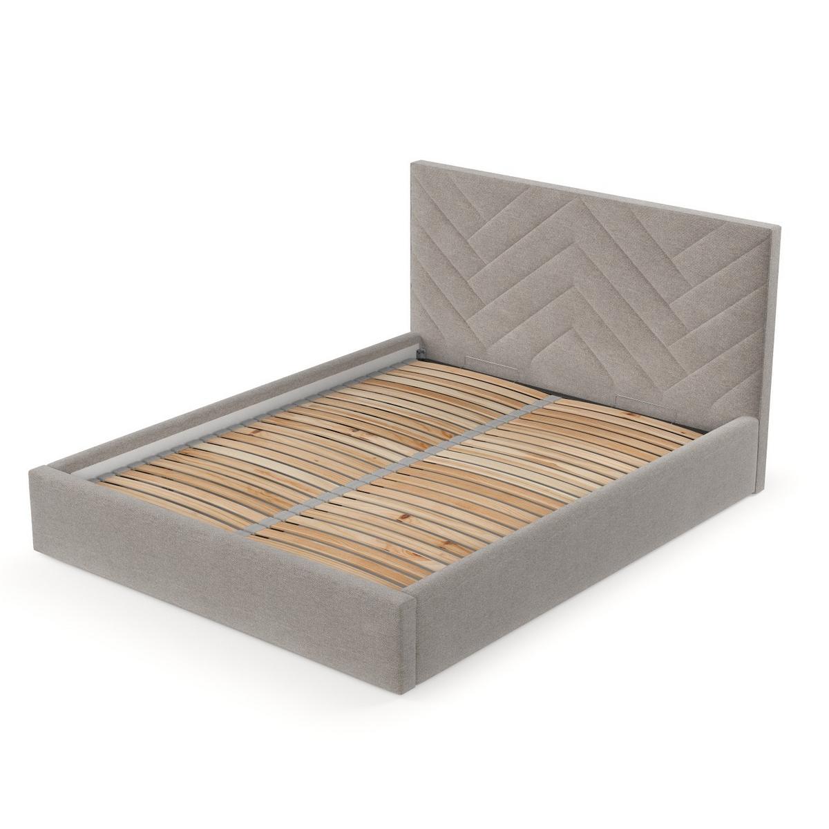 POLSTERBETT Arco 180/200 cm Beige im Asti Stoff - Beige/Schwarz, Holz/Holzwerkstoff (180/200cm) - AltaBeds