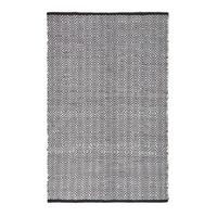 HANDWEBTEPPICH Trance geometrisch gemustert 160/230 cm - Schwarz, Textil (160/230cm) - Homescapes