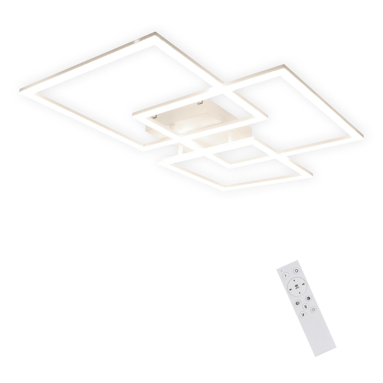 LED-DECKENLEUCHTE Johann 75/60/8 cm - Weiß, Metall (75/60/8cm) - Nettlife