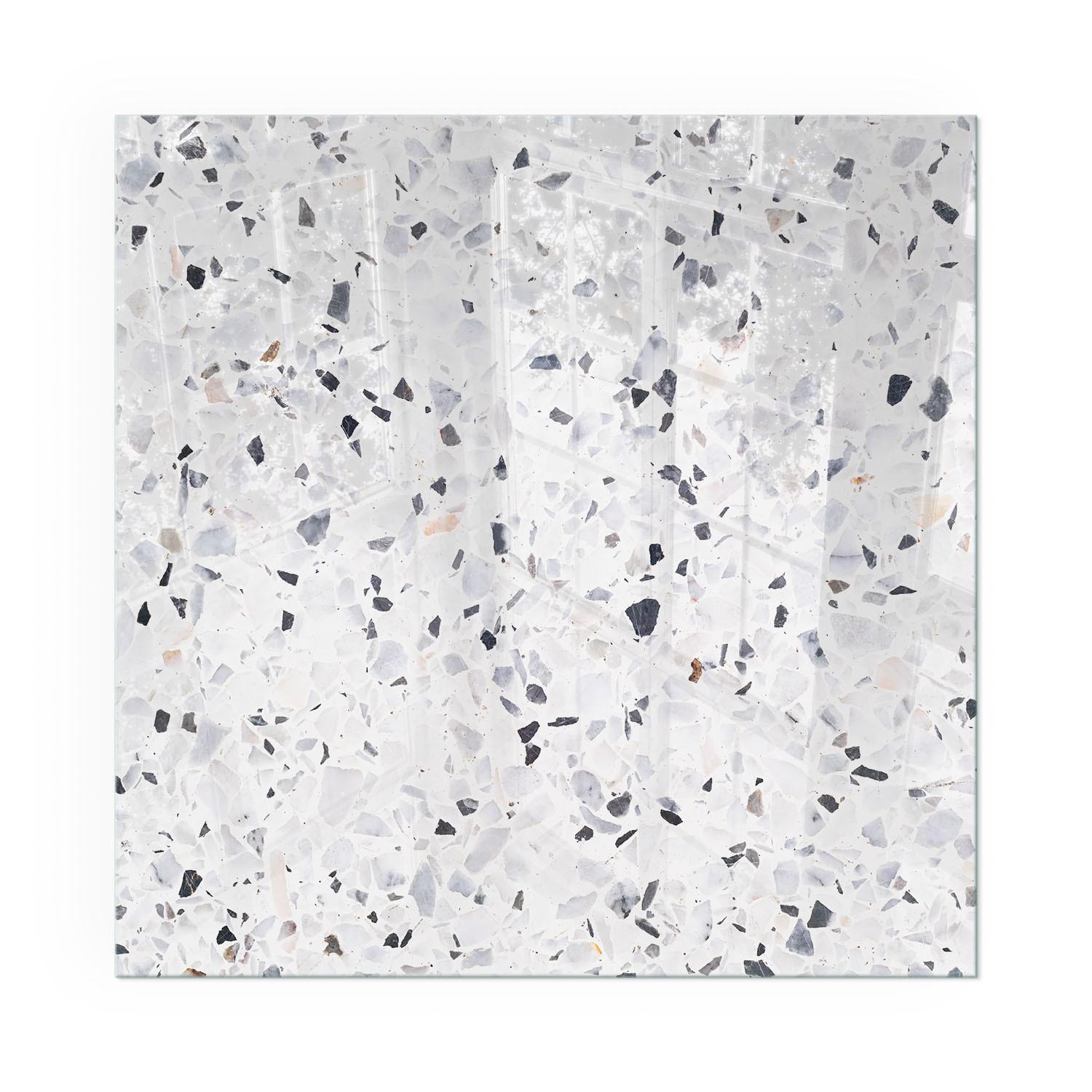 GLASPLATTE für Kamin 50x50 cm - Weiß, Glas (50/50/0.4cm) - TULUP