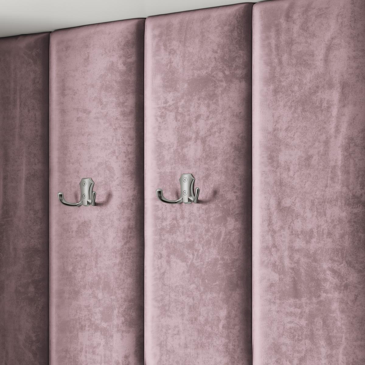 GARDEROBENSCHRANK REMA 150/240/60 cm Modern Garderobe-Set Weiß - Lila/Weiß, Holzwerkstoff (150/240/60cm) - MASSENO