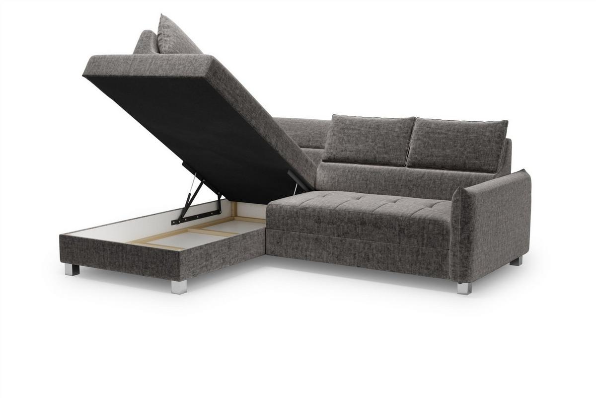 ECKSOFA Marno - Schieferfarben, Holzwerkstoff/Textil (260/200cm) - Fun Möbel