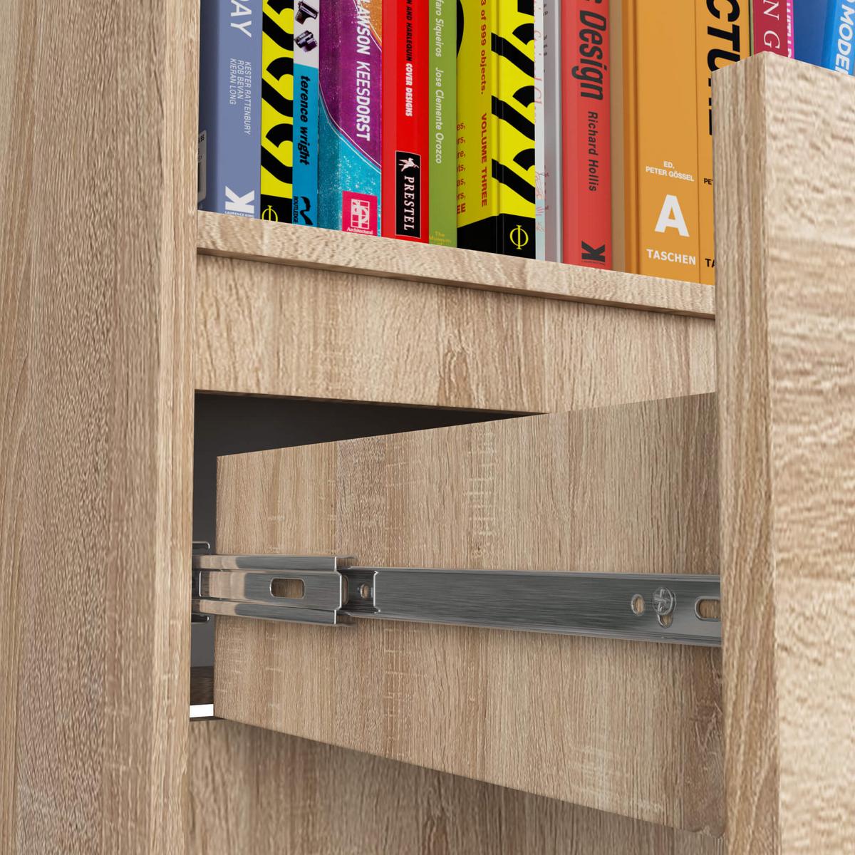 STANDREGAL Eiche Sonoma 180/60/35 - Sonoma Eiche, Holzwerkstoff (60/180/35cm) - RAUMHIRSCH FURNITURE