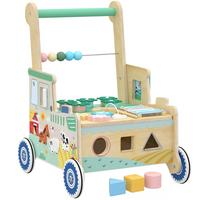 BABY-LAUFLERNWAGEN Mehrschichtplatte Grün - Grün, Holzwerkstoff (31.5/47/41cm) - AIYAPLAY