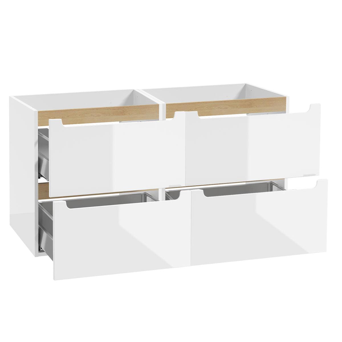 WASCHTISCHUNTERSCHRANK 120cm Livia Weiß - Weiß, Holzwerkstoff (120/60/45cm) - Petits-meubles