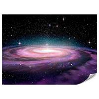 FOTOTAPETE für Jugendzimmer Spirale Sterne Galaxie Kosmos 450x315 - Violett/Schwarz, Papier (450/315cm) - Muralo