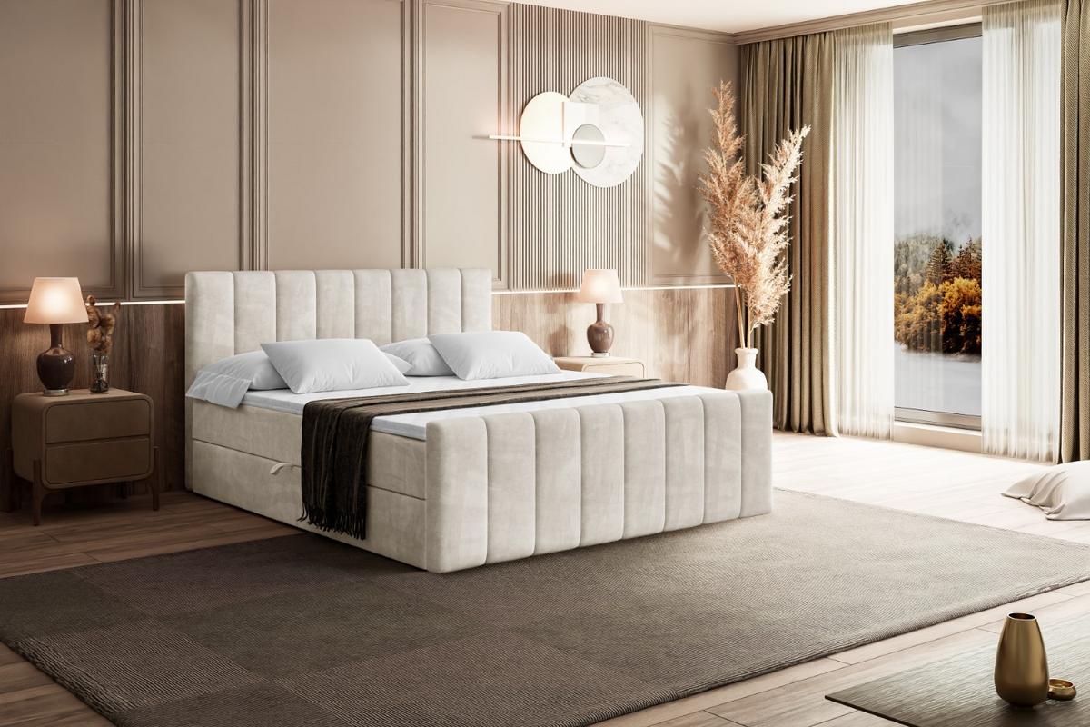 BOXBETT OTTA-Z - 200x200 cm - H4 - Ecru - Ecru, Holzwerkstoff (200/200cm) - ALTDECOR