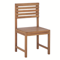MITTELSTÜCK für Sitzgruppe Treia Akazienholz hellbraun - Hellbraun, Holz (50/92/50cm) - Beliani