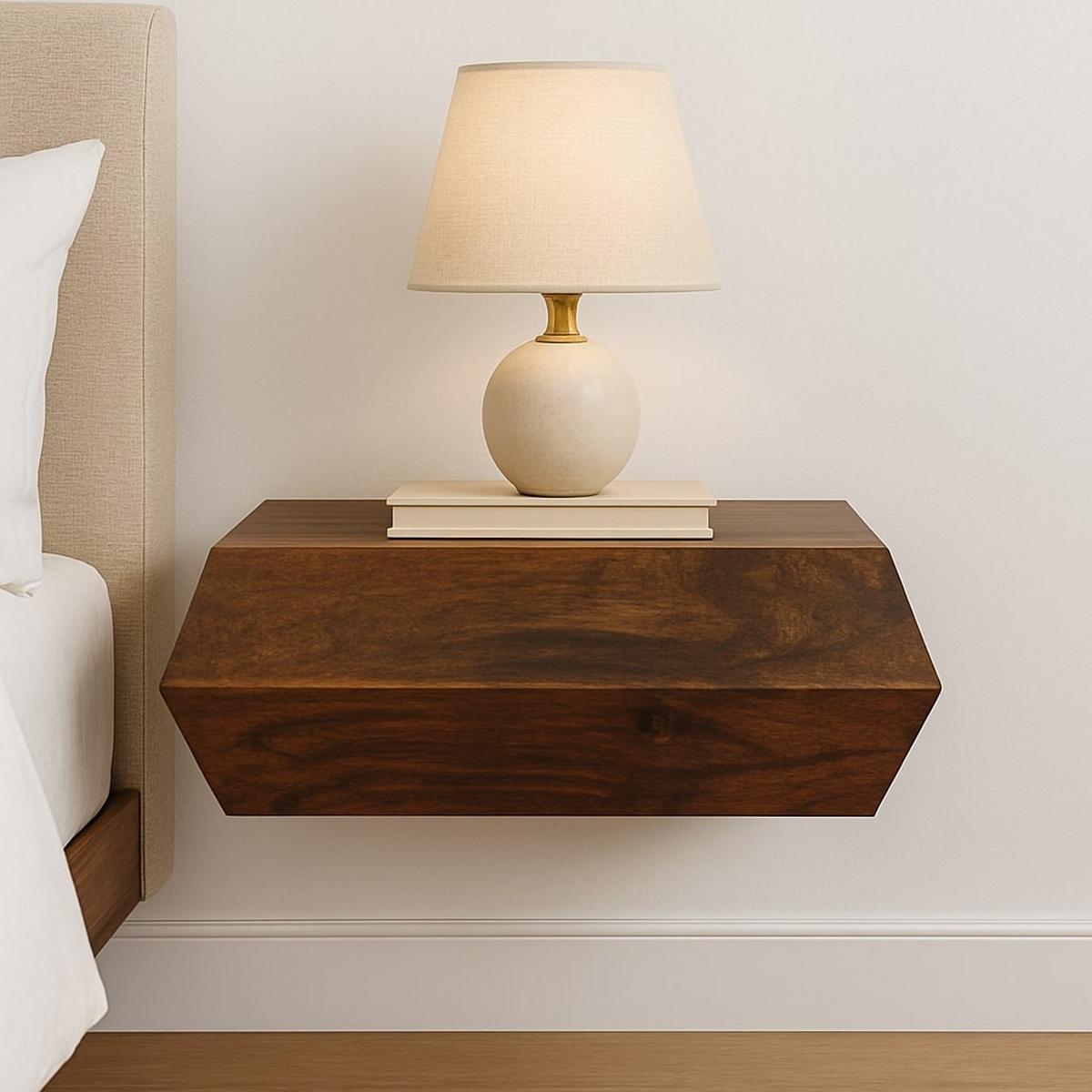 NACHTTISCH mit Golden-Teak-Finish, 1 Schublade, braun - Braun, Holz (45/15/32cm) - Artisan Furniture