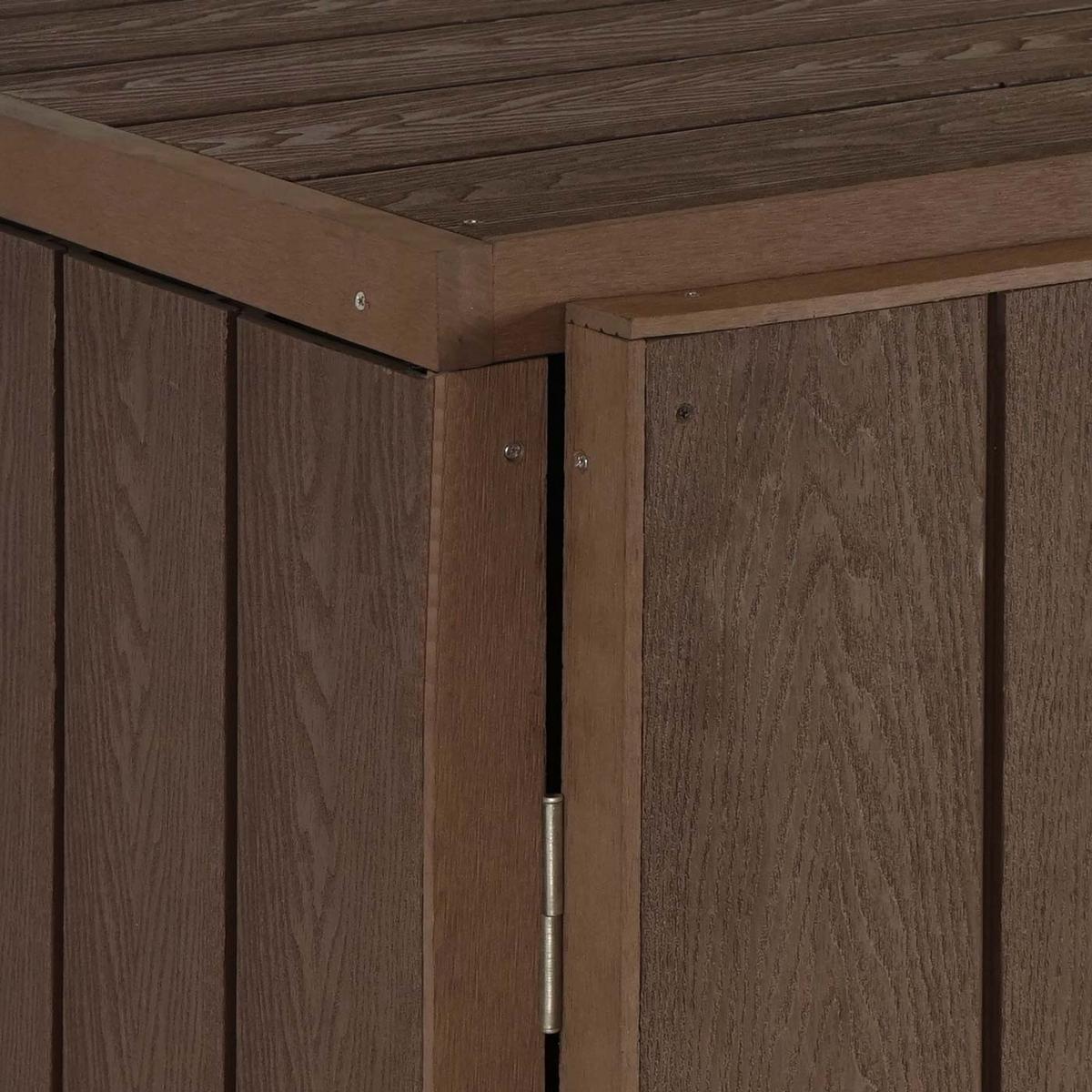 MÜLLTONNENBOX ERWEITERUNG Braun - Braun, Metall (79/117/105cm) - MCW