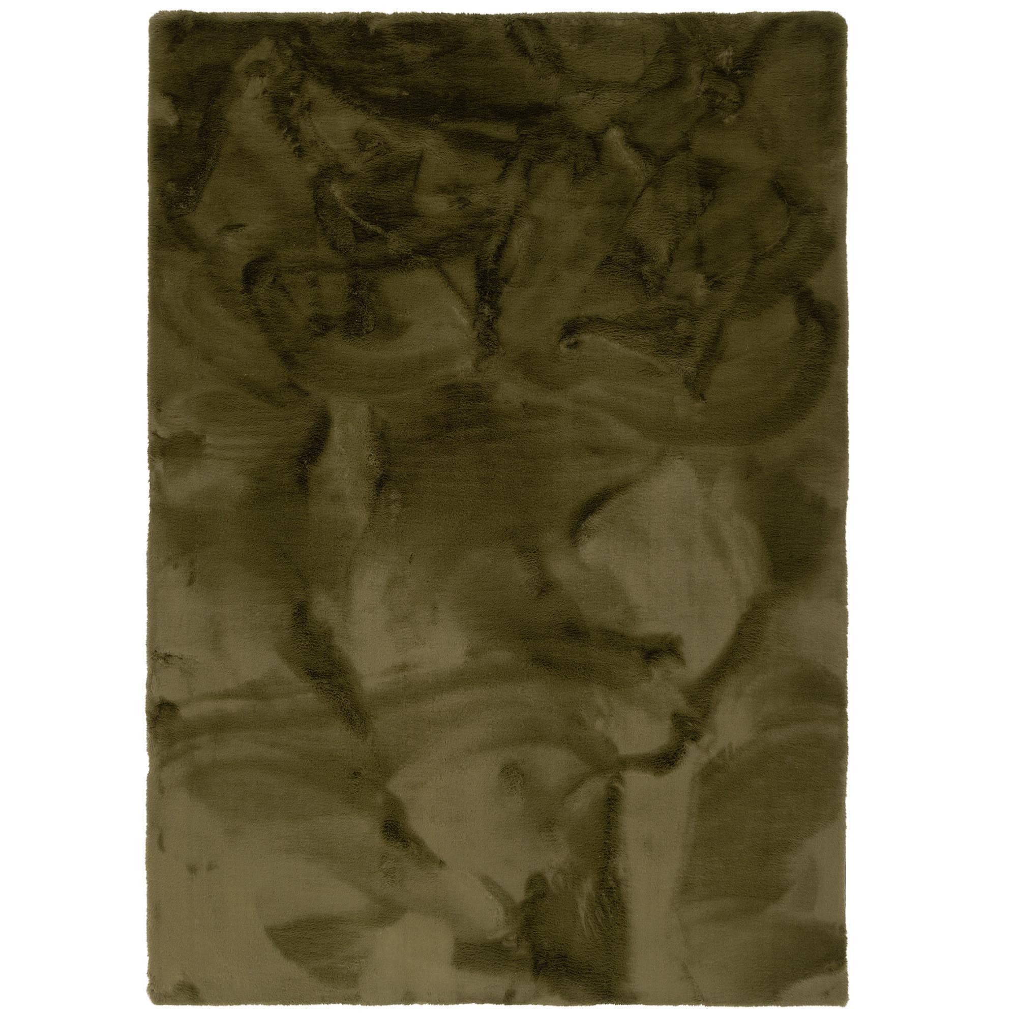 FELLTEPPICH LUXUS SUPER SOFT PLUSH - Dunkelgrün, Textil (120/170cm) - Pergamon
