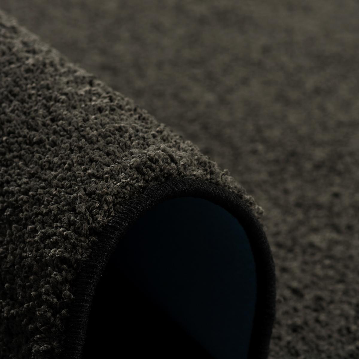 HOCHFLOR VELOURS TEPPICH LÄUFER MONA - Schwarz, Textil (80/200cm) - Snapstyle