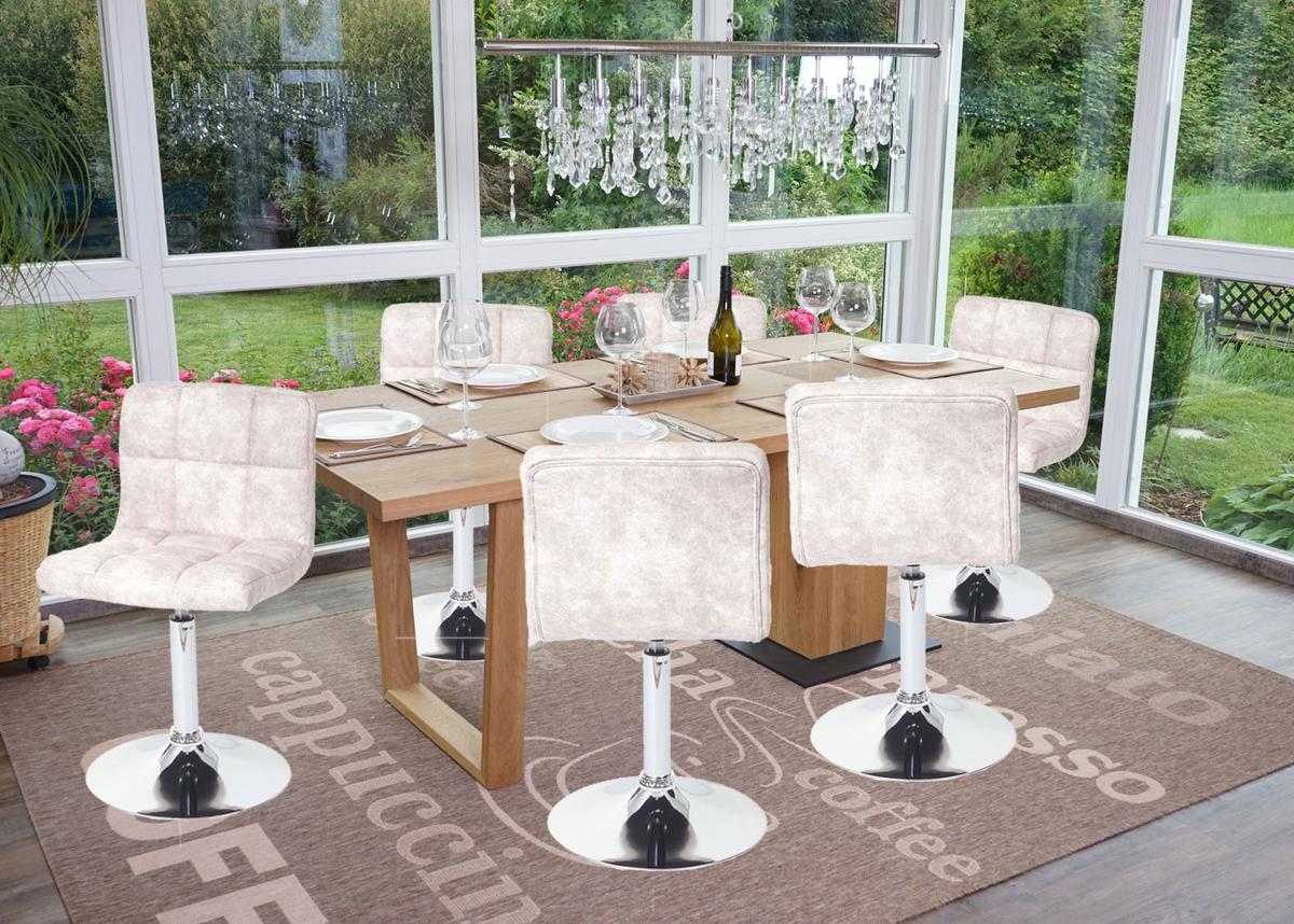 ESSZIMMERSTUHL Hellgrau 6er-Set - Hellgrau, Textil (45/78/48cm) - MCW