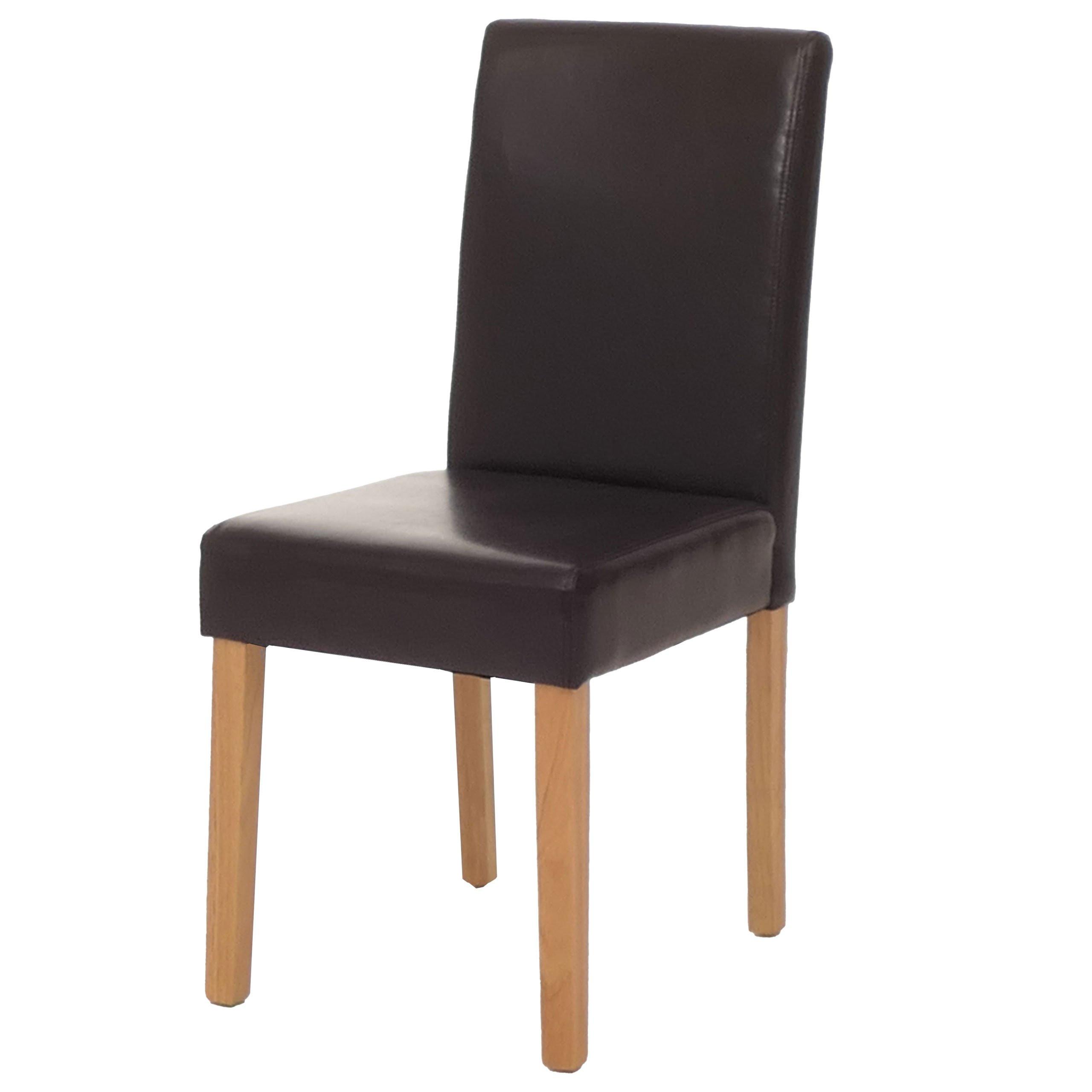 ESSZIMMERSTUHL Braun, Braun - Braun, Leder (43/90/56cm) - MCW