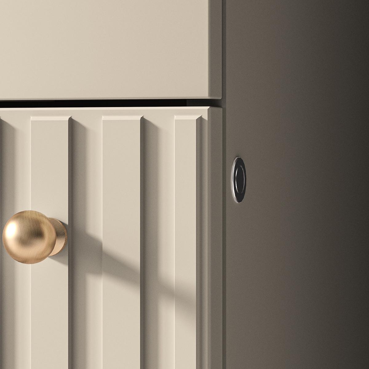 VITRINE Nova Beige - Beige, Holzwerkstoff (55/190/40cm) - Petits-meubles