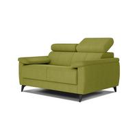 SOFA TAUNUS 2-Sitzer, limette - Limette/Schwarz, Holzwerkstoff/Textil (141/80/102cm) - Wozimo