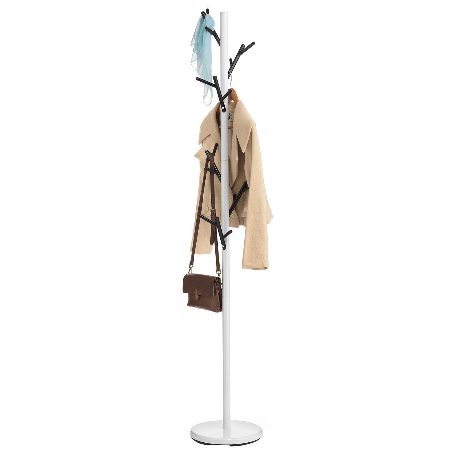 KLEIDERSTÄNDER ZENO weiß/schwarz - Schwarz/Weiß, Metall (30/177/30cm) - IDIMEX