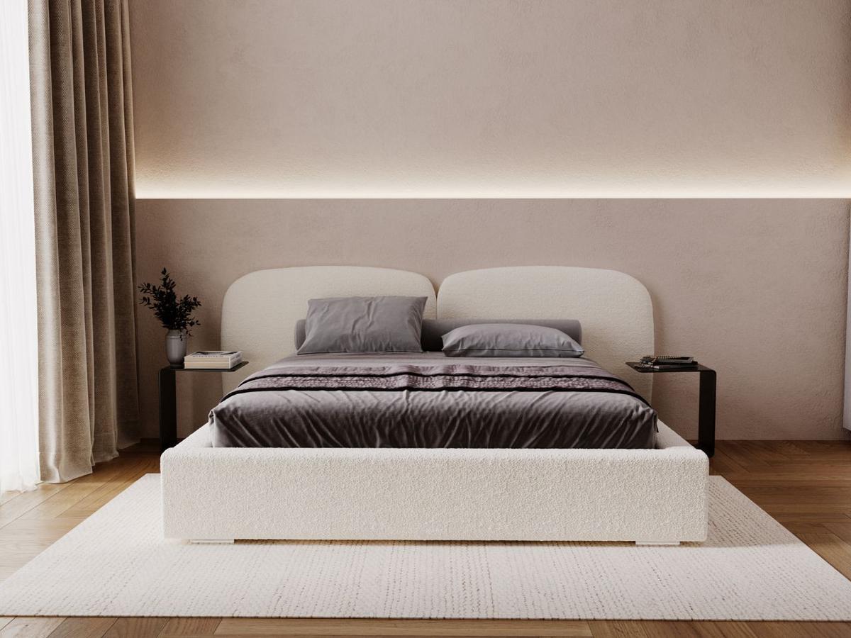POLSTERBETT Palermo 180x200 Creme - Creme, Textil (180/200cm) - Graingold