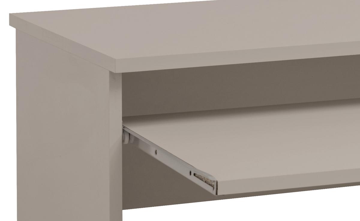 SCHREIBTISCH Kaschmir 120 x 76 cm, Laptoptisch für Kinder-/Jugendzimmer - Kaschmir/Schwarz, Holzwerkstoff/Kunststoff (50/120/76cm) - Inn.Furn