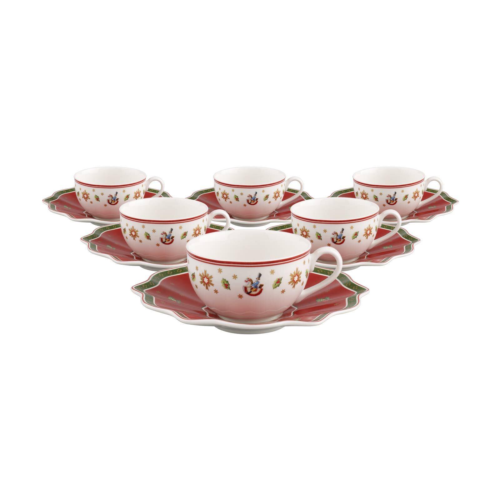 KAFFEETASSEN MIT UNTERTASSEN Toy's Delight bunt 170 ml 6er Set - Multicolor, Keramik (16.5/9.1/16.5cm) - Villeroy & Boch