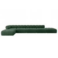 ECKSOFA modulares Sofa Kerru-L3 - 475x190x70 cm Grün Cord - Grün, Holzwerkstoff/Textil (475/190cm) - ALTDECOR