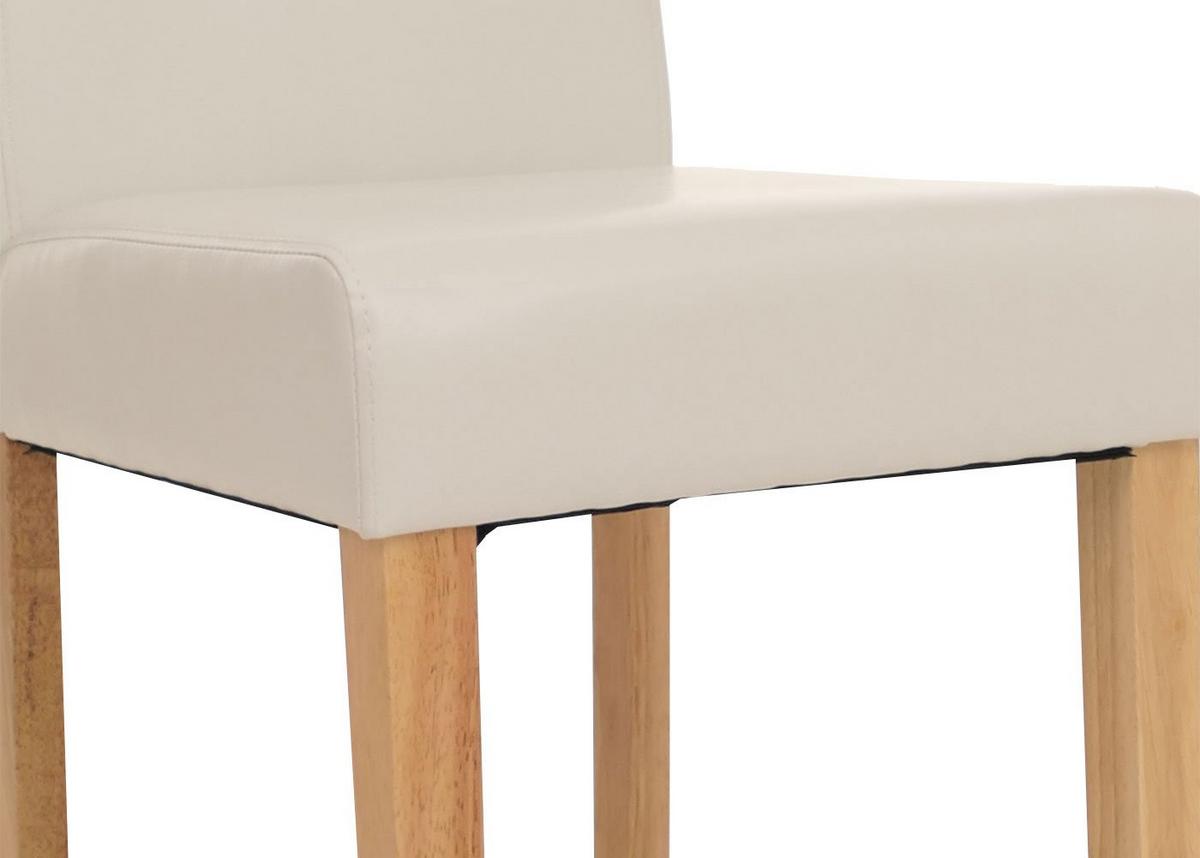 ESSZIMMERSTUHL Weiß, Braun 4er-Set - Weiß/Braun, Textil (43/90/56cm) - MCW