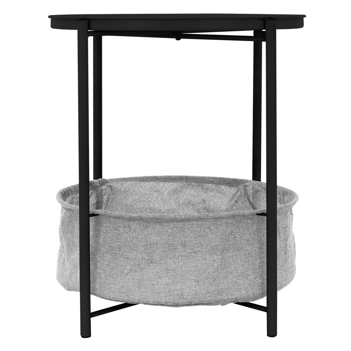 BEISTELLTISCH rund Ø46 x 51 cm Schwarz aus Metall - Schwarz, Metall (46/46/51cm) - ML-DESIGN