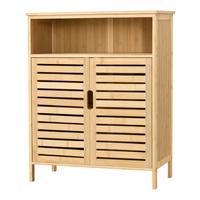 BADEZIMMERSCHRANK Eslöv - Naturfarben, Holz (65.5/81/31cm) - [en.casa]