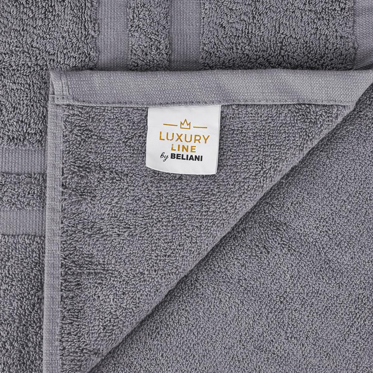 BADEHANDTUCH 11-teiligGrau Areora - Grau, Textil (100/150cm) - Beliani