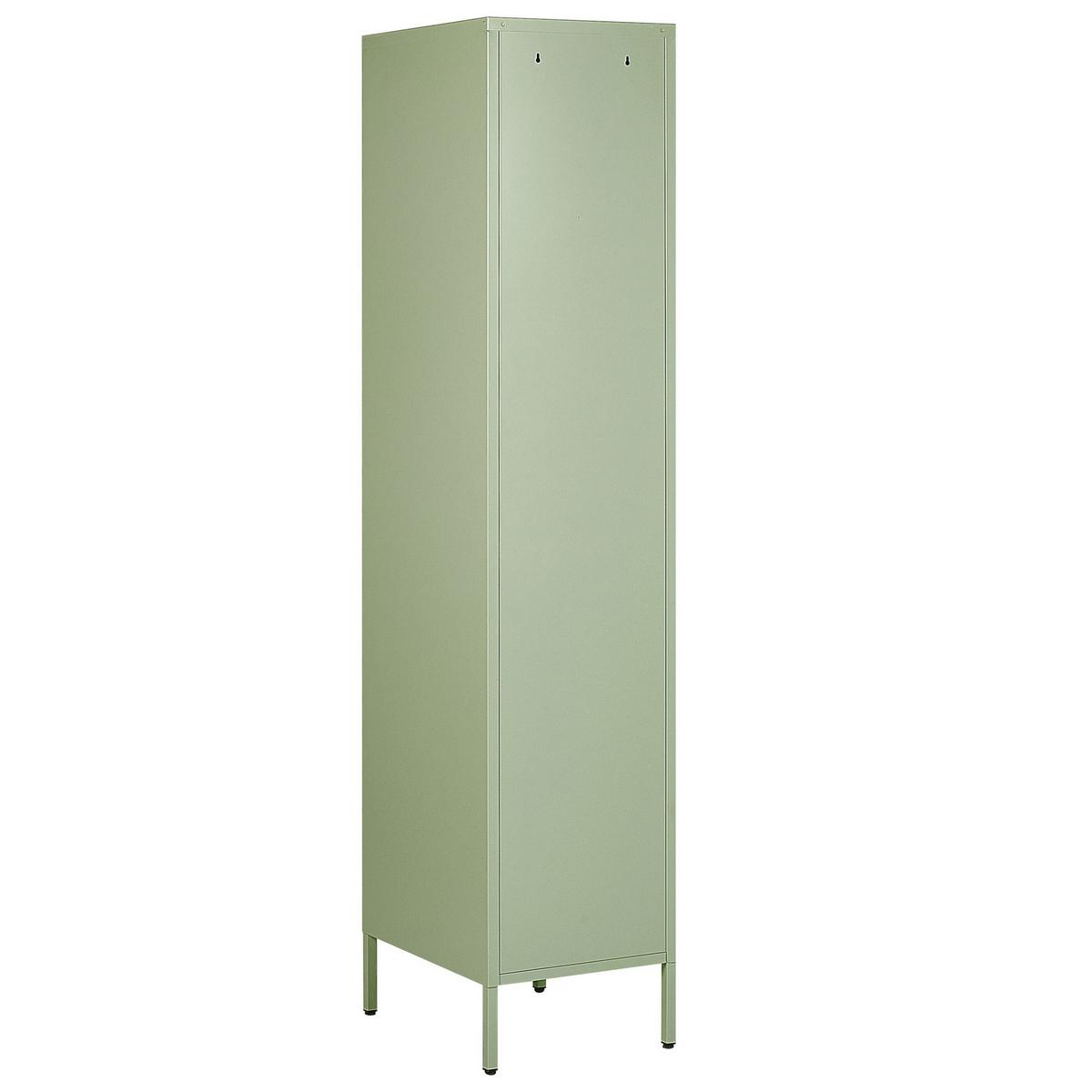 GARDEROBENSCHRANK grün Frome - Grün, Metall (38/185/50cm) - Beliani