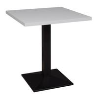 BISTROTISCH Ekzuperiia 70x70x75 schwarz matt/kreidegrau matt lack - Hellgrau, Metall (70/70/75cm) - 58aufmkessel