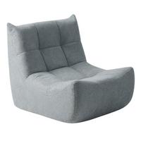 SITZSACK chenille grau togo stil & memory foam - Grau, Textil (76/67/98cm) - Urban Meuble