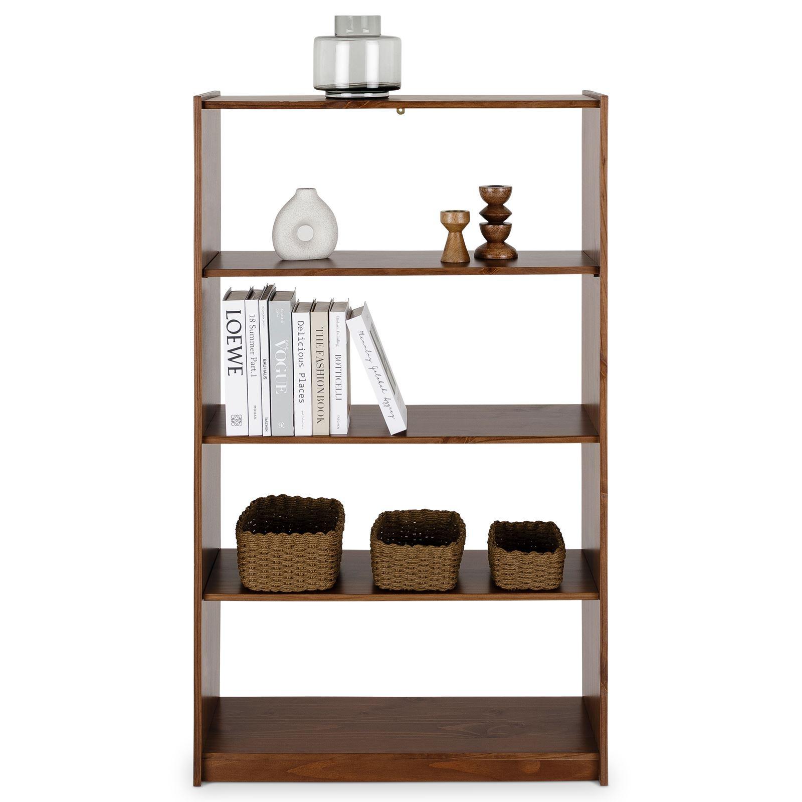 STANDREGAL STANDREGAL Kastanie - Kastanienfarben, Holz (80/136/30cm) - IDIMEX