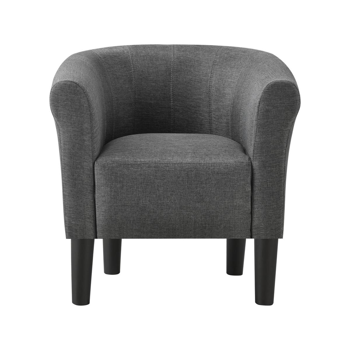 SESSEL Jelgava Textil Grau - Grau, Textil (70/70/58cm) - [en.casa]