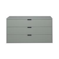 KOMMODE Erna 119x45x67 Pinie Green matt Lack - Grün, Holzwerkstoff (119/67/45cm) - 58aufmkessel