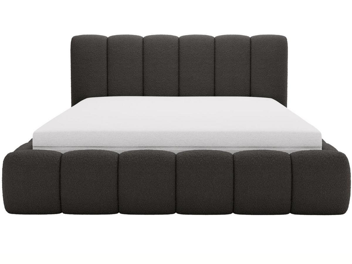 POLSTERBETT Cloud 200x200 Bouclé-Stoff Schwarz - Schwarz, Textil (200/200cm) - Graingold