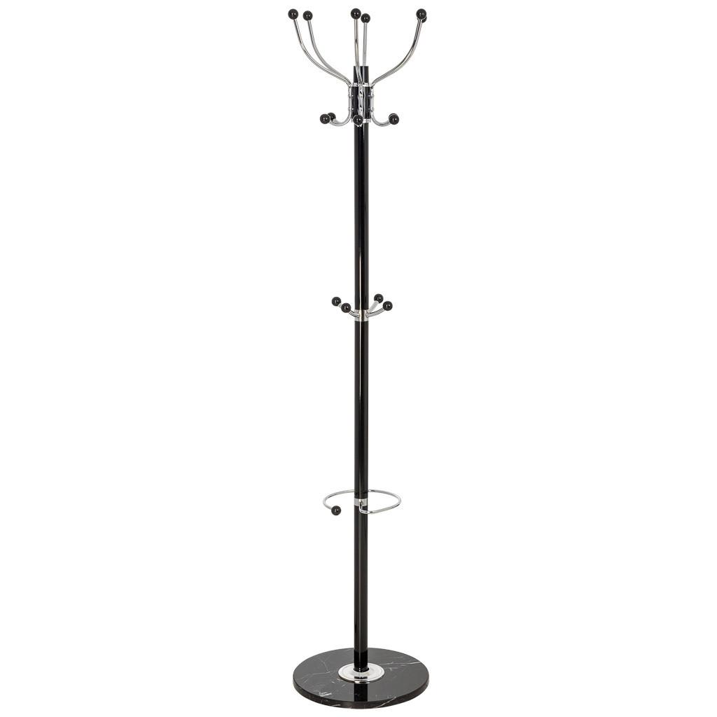 GARDEROBE aus metall 36x178cm - Schwarz, Metall (36/178/36cm) - Wanderlust