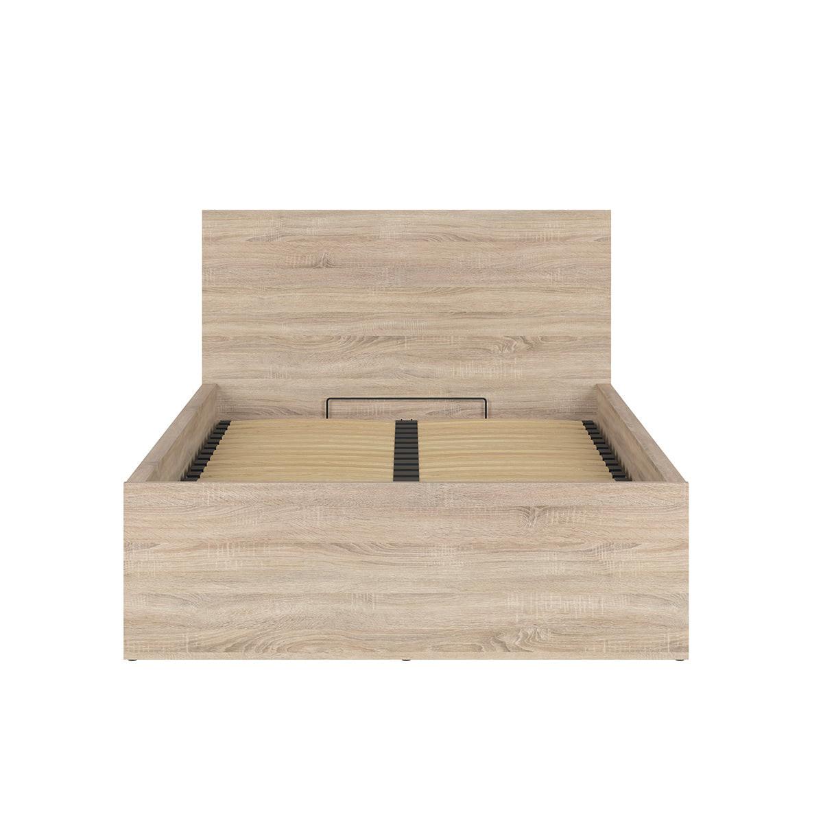 BOXBETT 120/200 Edwin Helles Holz - Braun, Holzwerkstoff (120/200cm) - Petits-meubles