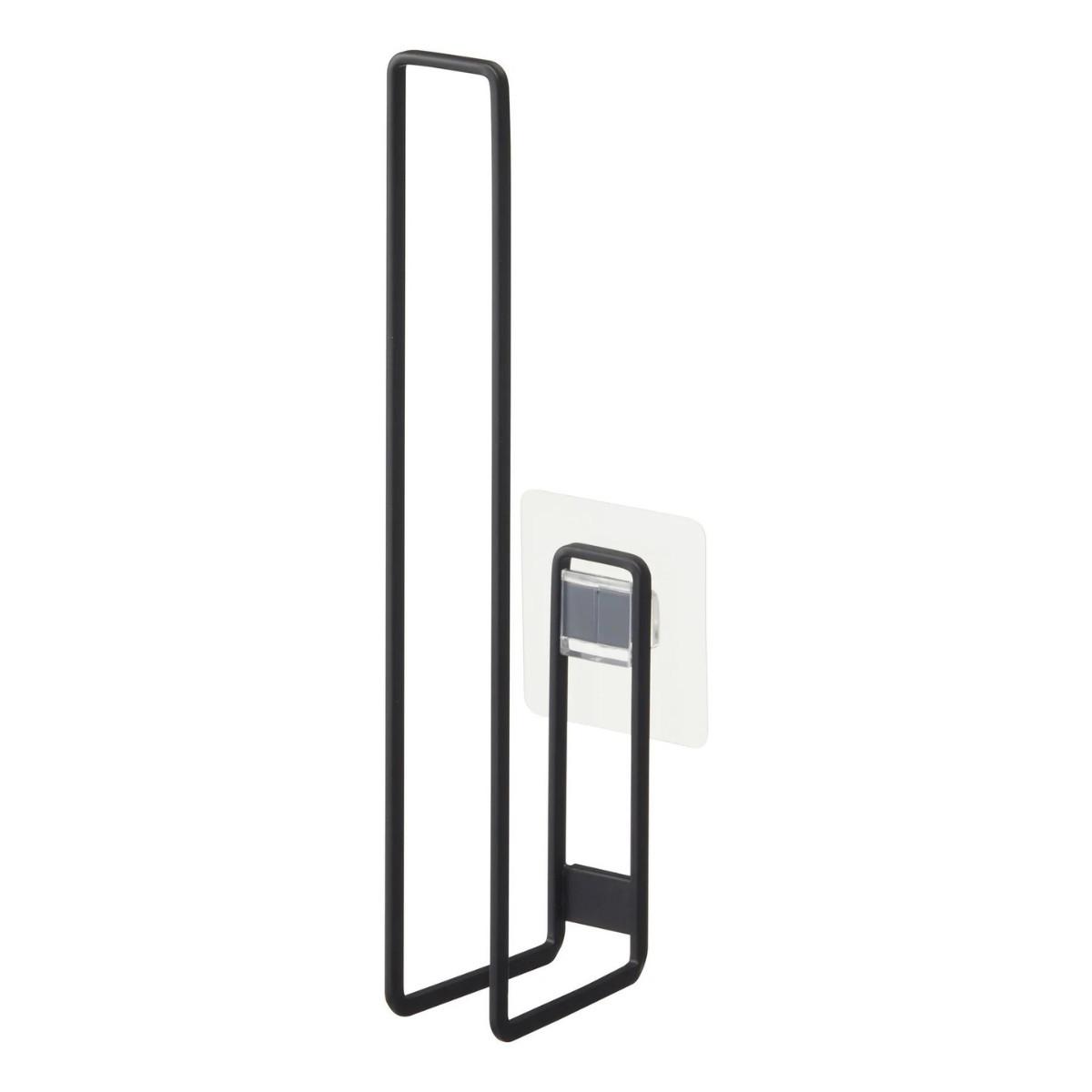 TOILETTENPAPIERHALTER mit Saugnapf – H25 cm - Schwarz, Kunststoff (7.7/25/4.5cm) - Yamazaki
