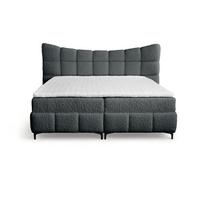 BOXBETT Nova In Rolf - Dunkelgrau, Holzwerkstoff/Textil (180/200cm) - Fun Möbel