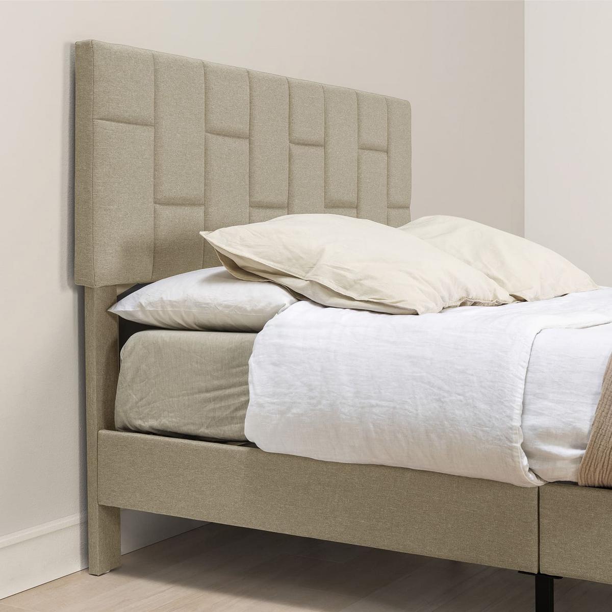 POLSTERBETT 90x190 cm Sorni, Beige - Beige, Textil (195/98/113cm) - VS Venta-stock