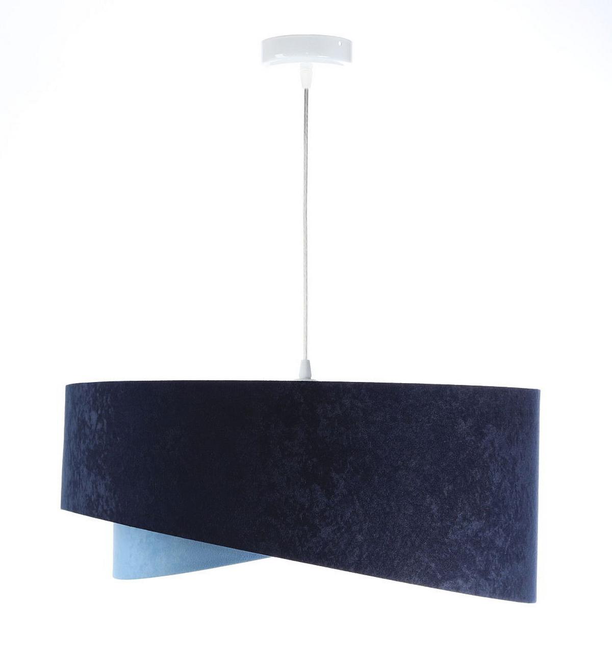 HÄNGELEUCHTE Blau 50/23 cm - Goldfarben, Kunststoff (50/1/23cm) - ONZENO
