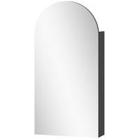 HÄNGENDER Badschrank mit Regalen - Schwarz/Weiß, Glas/Holzwerkstoff (12/80/40cm) - HOMCOM