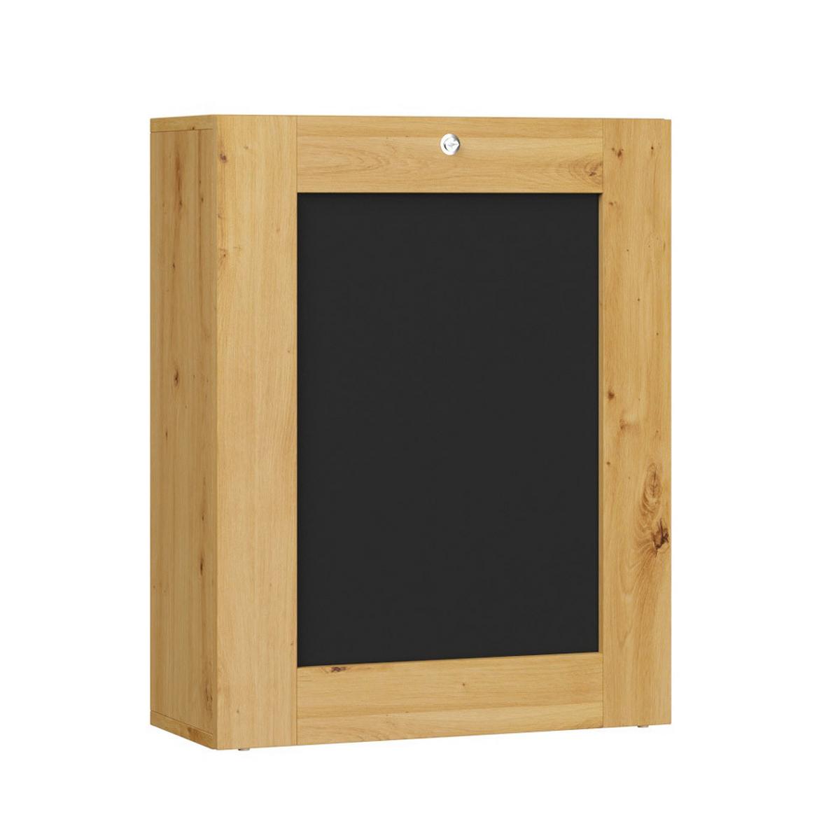 SCHREIBTISCH Artisan Eiche, Schwarz 60/144/90 - Schwarz, Holzwerkstoff (90/50/144cm) - RAUMHIRSCH FURNITURE